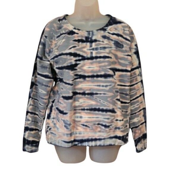 Young Fabulous & Broke Tie Dye Zip Sweater Medium - Picture 2 of 12